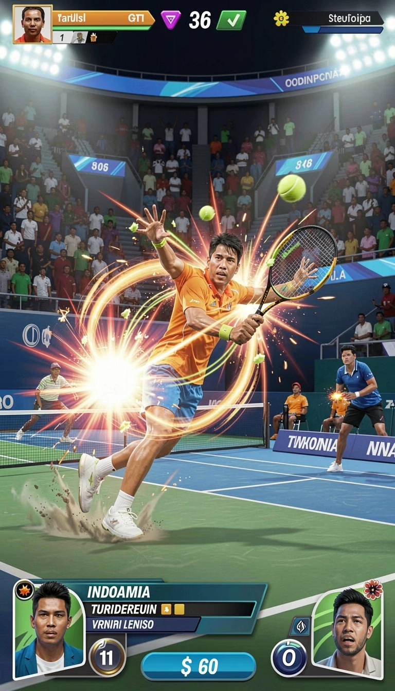 dewanusa - In-game battle scene yang penuh aksi dan strategi.