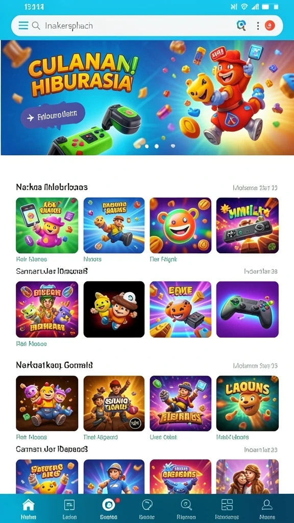 merdekawin - Tangkap layar ketiga memperlihatkan fitur lain seperti mini-games yang seru.